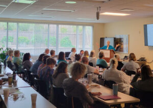 Barb Kreski offered the keynote at the 2023 Horticultural Therapy Symposium at Edgerton Hospital, Edgerton, WI