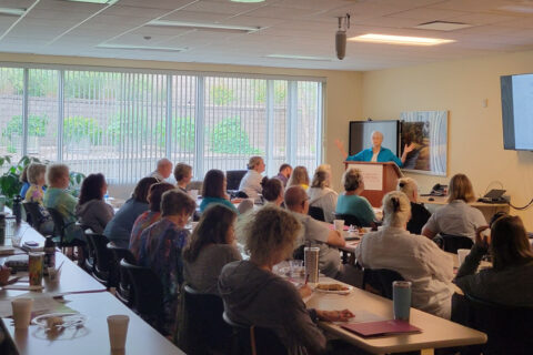 Barb Kreski offered the keynote at the 2023 Horticultural Therapy Symposium at Edgerton Hospital, Edgerton, WI